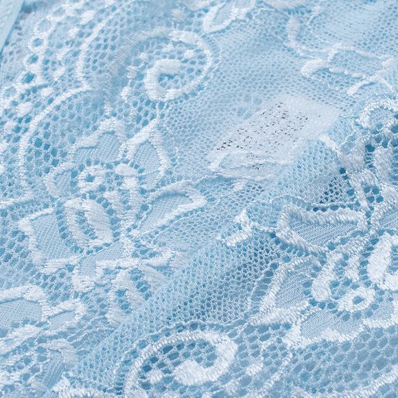 Sky Blue Floral Lace Panty - Picture 9 of 9